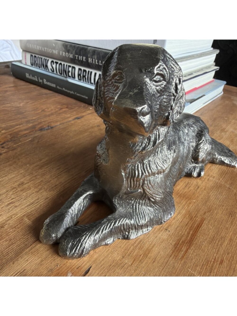 Metal Dog statue sculpture figurine Retriever - Picture 2 of 8